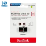 فلش سن دیسک Dual USB Drive 3.0. فلش مموری SanDisk مدل دوال یواس‌بی درایو 3.0.