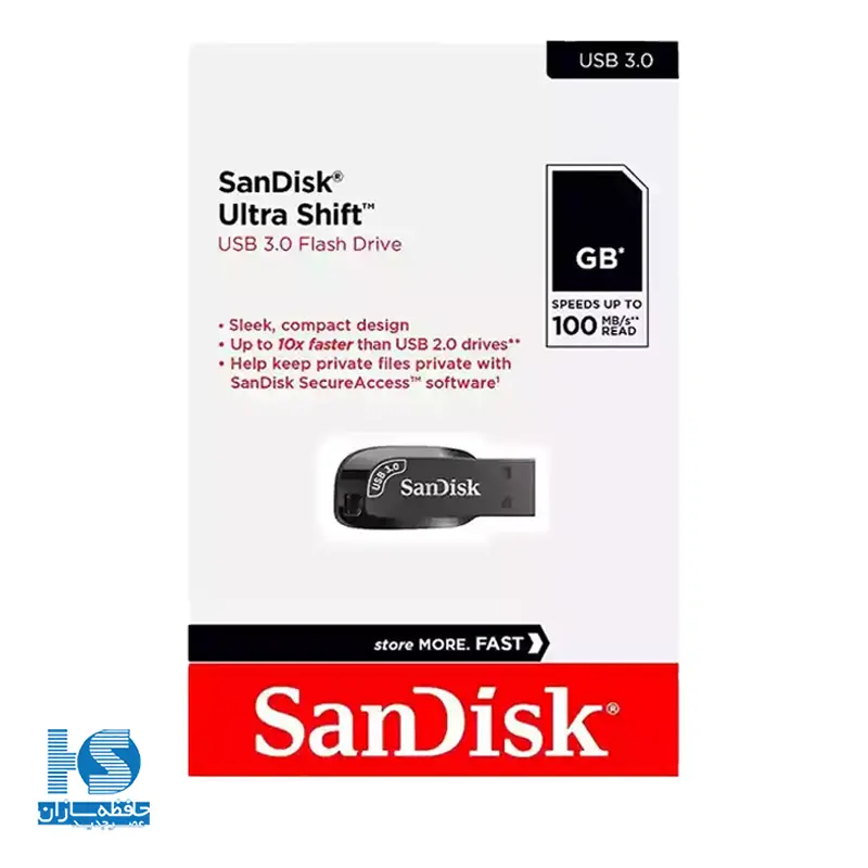 فلش مموری سن دیسک مدل Ultra Shift CZ410 ظرفیت 64 گیگابایت