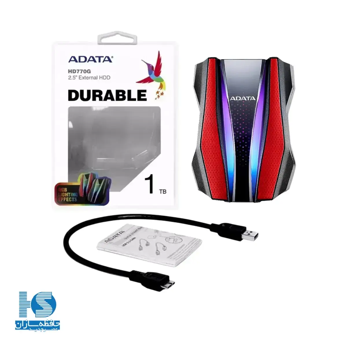 هارد اکسترنال ای دیتا مدل HD770G ظرفیت 1 ترابایت