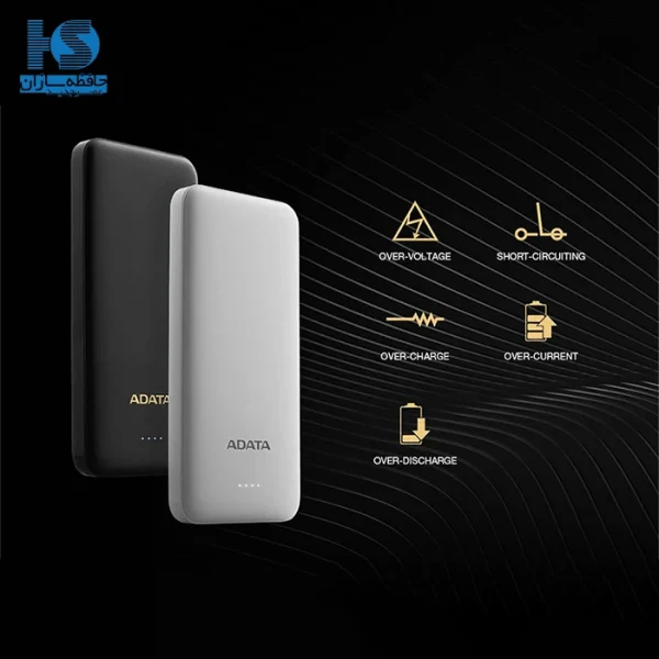 پاور بانک ای دیتا (ADATA) مدل T10000 ظرفیت 10000mAh