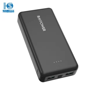 پاوربانک راوپاور RP-PB1216. پاور بانک رو پاور مدل RAVPOWER RP-PB1216 PD Pioneer 4-Port Power Bank Black Global ظرفیت 20000mAh توان 15W