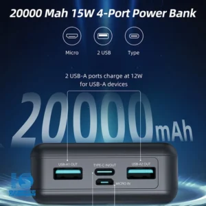پاوربانک راوپاور مدل RP-PB1216