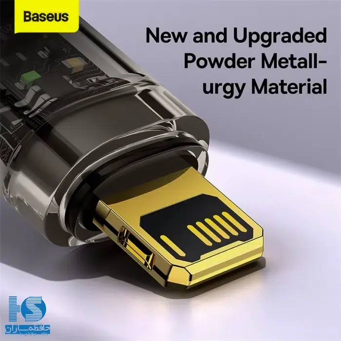کابل بیسوس تایپ سی به لایتنینگ مدل Explorer Series Auto Power-Off طول دو متر قیمت کابل آیفون Baseus Type-C to Lightning توان 20W با گارانتی 24 ماهه‌ی آونگ