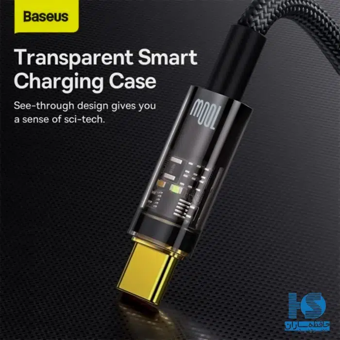کابل بیسوس USB به تایپ سی Explorer قیمت کابل شارژ و انتقال دیتا باسئوس USB A به Type C مدل Baseus اکسپلورر Auto Power-Off گارانتی 24ماهه‌ی آونگ