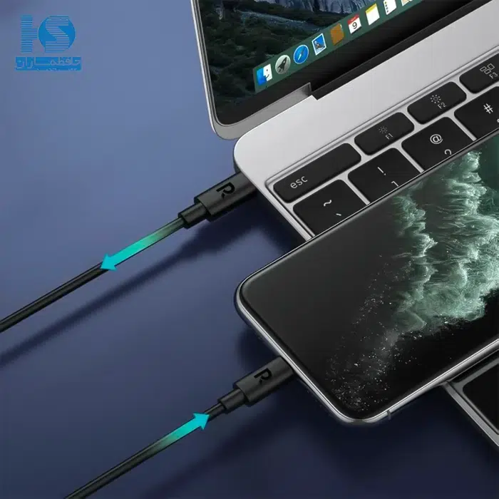 کابل راوپاور Type‑C به Lightning مدل RP-CB1018 قیمت کابل روپاور تایپ سی به لایتنینگ آیفون سرعت انتقال ۴۸۰ مگابیت بر ثانیه با گارانتی 18 ماهه‌ی آواژنگ