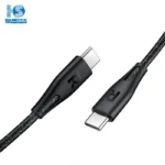 کابل راوپاور USB-C. سیم شارژ تایپ سی به تایپ سی USB-C به USB-C کابل شارژر راو پاور مدل CB1029 RAVPOWER با روکش نایلونی بافته شده