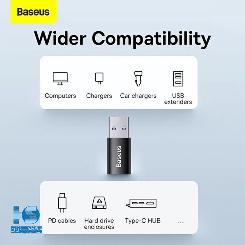 آداپتور OTG بیسوس مدل USB به تایپ سی سری Igenuity