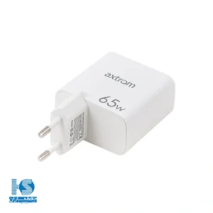شارژر اکستروم 65 وات تایپ سی و USB مدل Axtrom AWC65WPQ-W