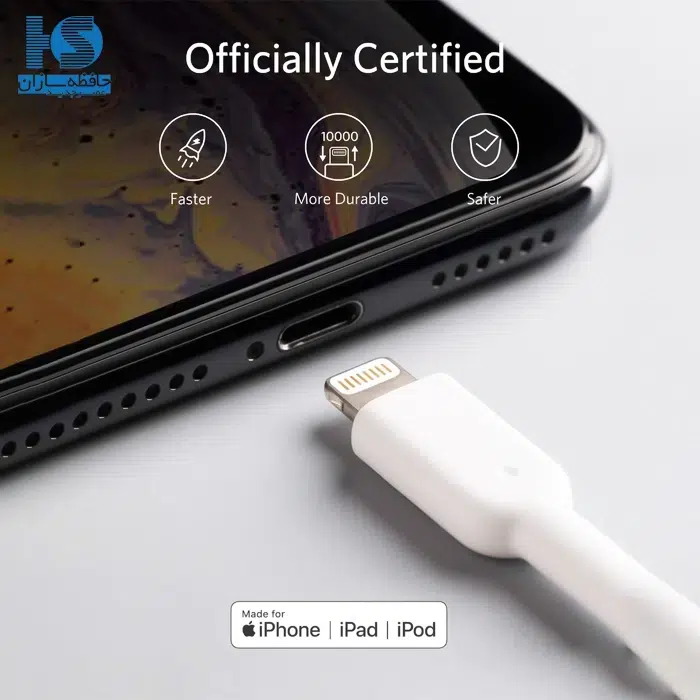 کابل انکر لایتنینگ به USB-A قیمت کابل شارژ آیفون Anker PowerLine II Lightning مدل A8433H22 طول 180 سانتی متر  برای iPhone و iPad با گارانتی خدمات طلایی ایستا