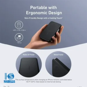 پاوربانک انکر 10000 میلی آمپر MagGo Ultra-Slim شارژ بی‌سیم A1664H11
