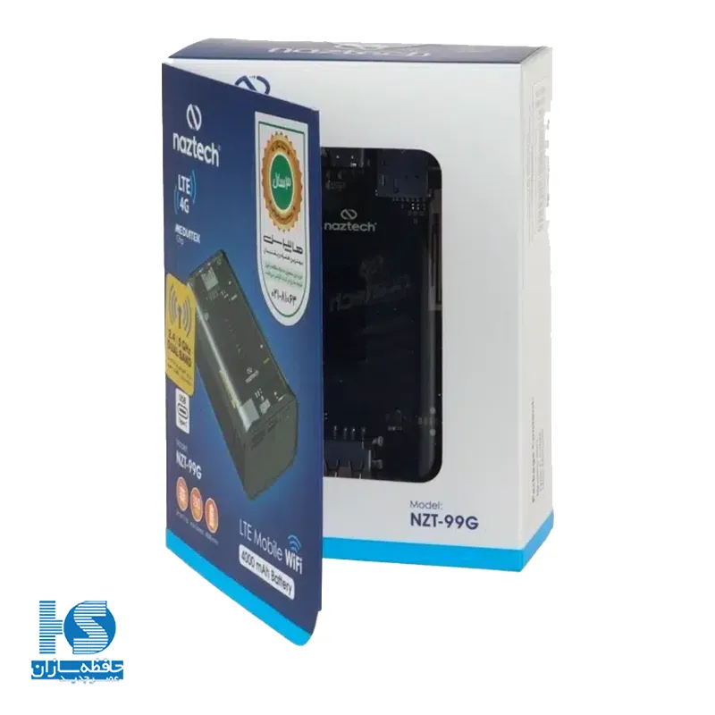 مودم همراه نزتک NZT-99G روتر جیبی بی‌سیم Naztech 4G LTE مدل 99G