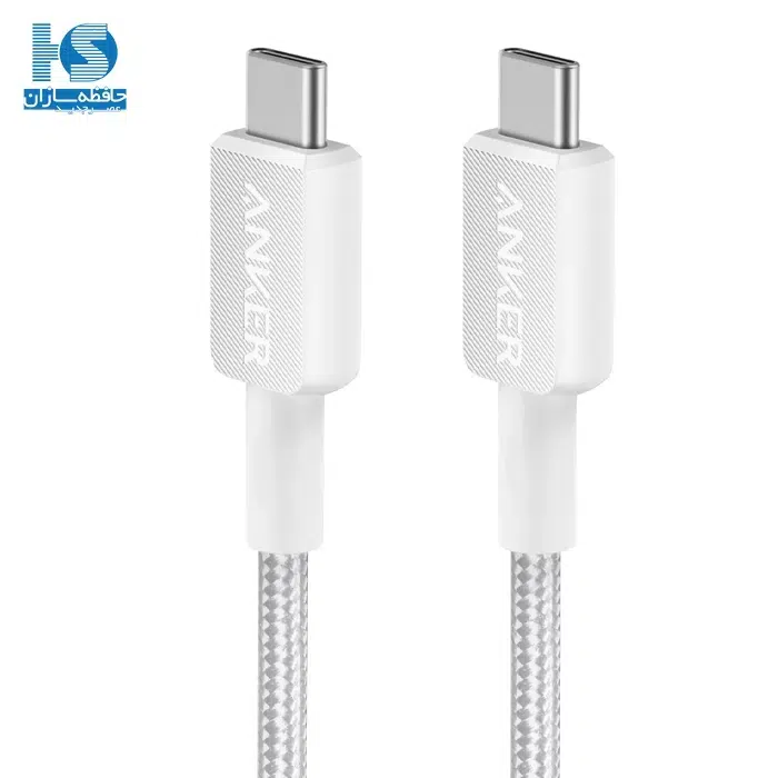 کابل شارژ انکر تایپ سی به تایپ سی 90 سانتی متر Anker 322 A81F5 USB-C کابل شارژ انکر تایپ سی به تایپ سی 90 سانتی متر Anker 322 A81F5 USB-C