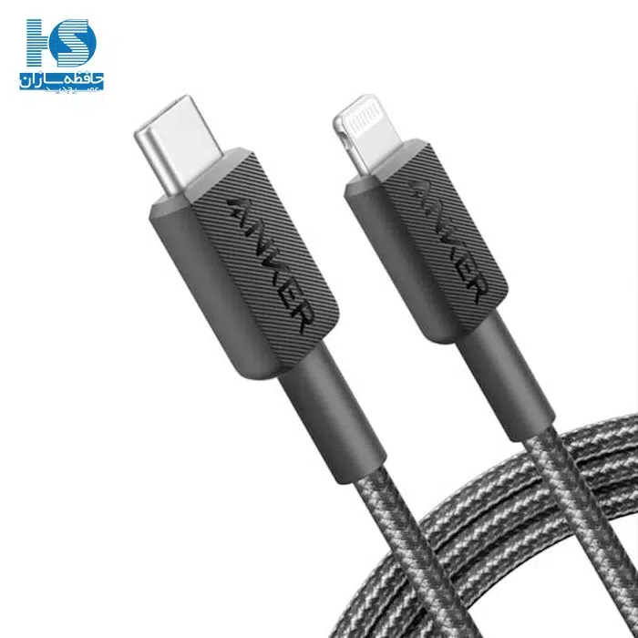 کابل انکر 322 تایپ سی به لایتنینگ آیفون قیمت سیم شارژ Anker 322 USB-C به Lightning مدل A81B5 طول 90 سانتی متر با گارانتی خدمات طلایی ایستا