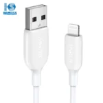 کابل شارژ انکر USB به لایتنینگ آیفون قیمت Anker PowerLine III A8813 مدل USB-A به Lightning برای اپل طول 180 سانتی متر با گارانتی خدمات طلایی ایستا