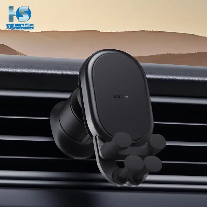 هولدر موبایل بیسوس سری Stable پایه نگهدارنده گوشی ماشین باسئوس مدل Stable Series Gravitational Car Mount Air مخصوص نصب روی دریچه هوا با گارانتی 18 ماهه آونگ
