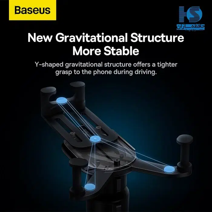 هولدر موبایل بیسوس سری Stable پایه نگهدارنده گوشی ماشین باسئوس مدل Stable Series Gravitational Car Mount Air مخصوص نصب روی دریچه هوا با گارانتی 18 ماهه آونگ
