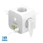 چندراهی برق 20 وات بیسوس چهار پورت مدل PowerCombo Cube Power Strip