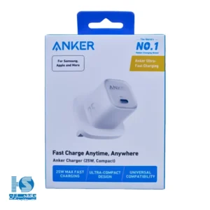 شارژر انکر 25 وات A2656 آداپتور فست شارژ دیواری Anker