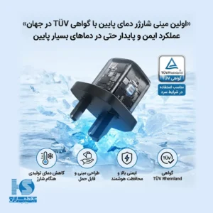 شارژر انکر 30 وات A2698 آداپتور فست شارژ دیواری Anker Zolo