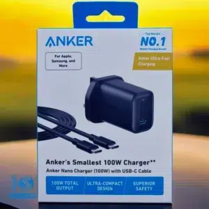شارژر انکر نانو 100 وات به همراه کابل تایپ سی مدل Anker Nano B2679