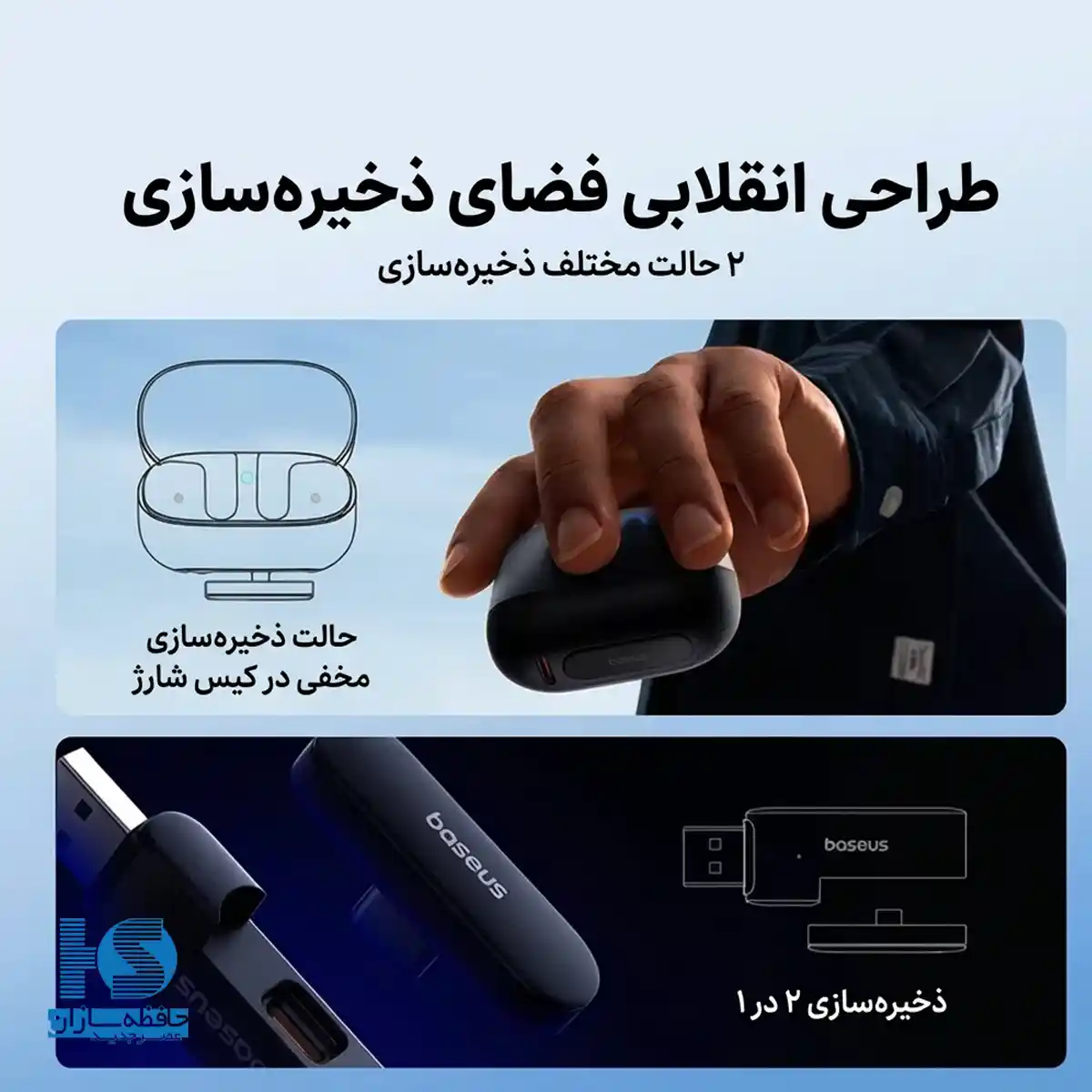 هندزفری بلوتوث باسئوس مدل AEQur G10