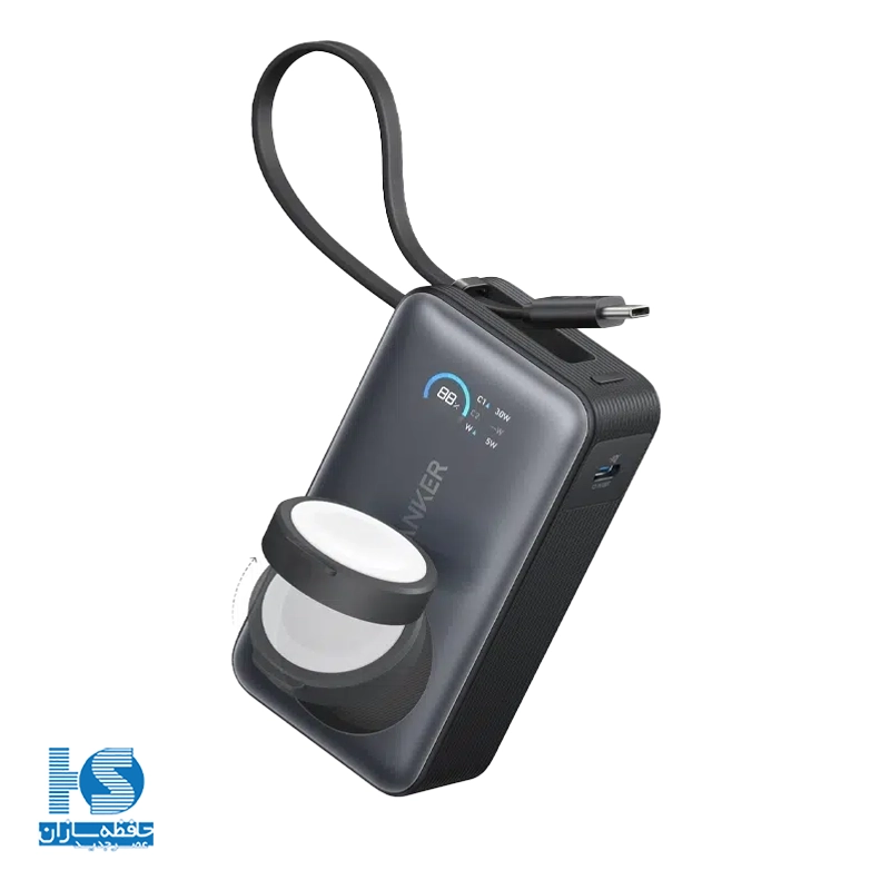 پاوربانک انکر 10000 میلی آمپر 35 وات A1657 مدل Anker MagGo