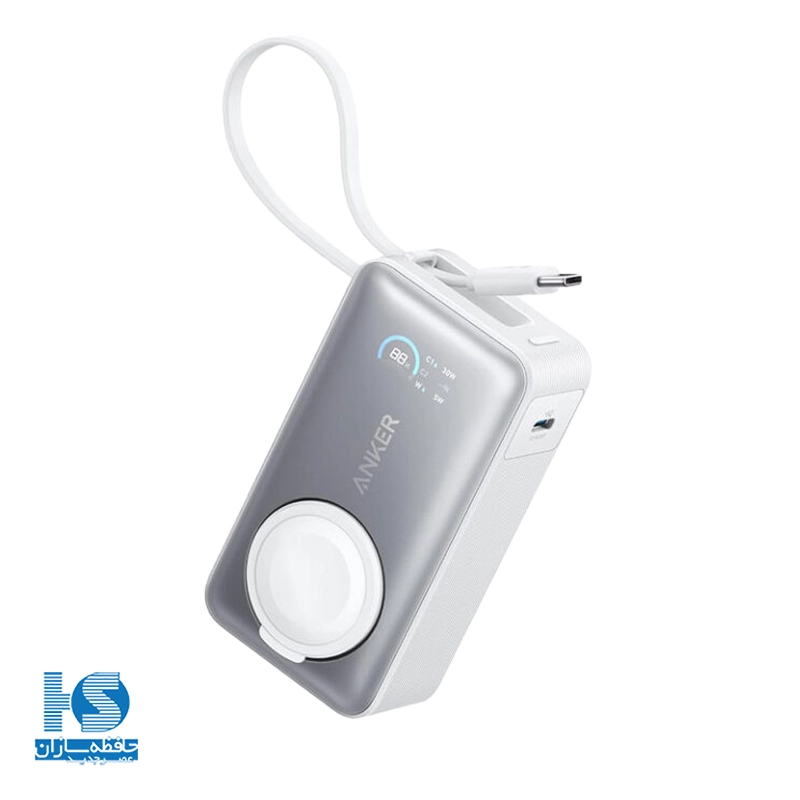 پاوربانک انکر 10000 میلی آمپر 35 وات A1657 مدل Anker MagGo