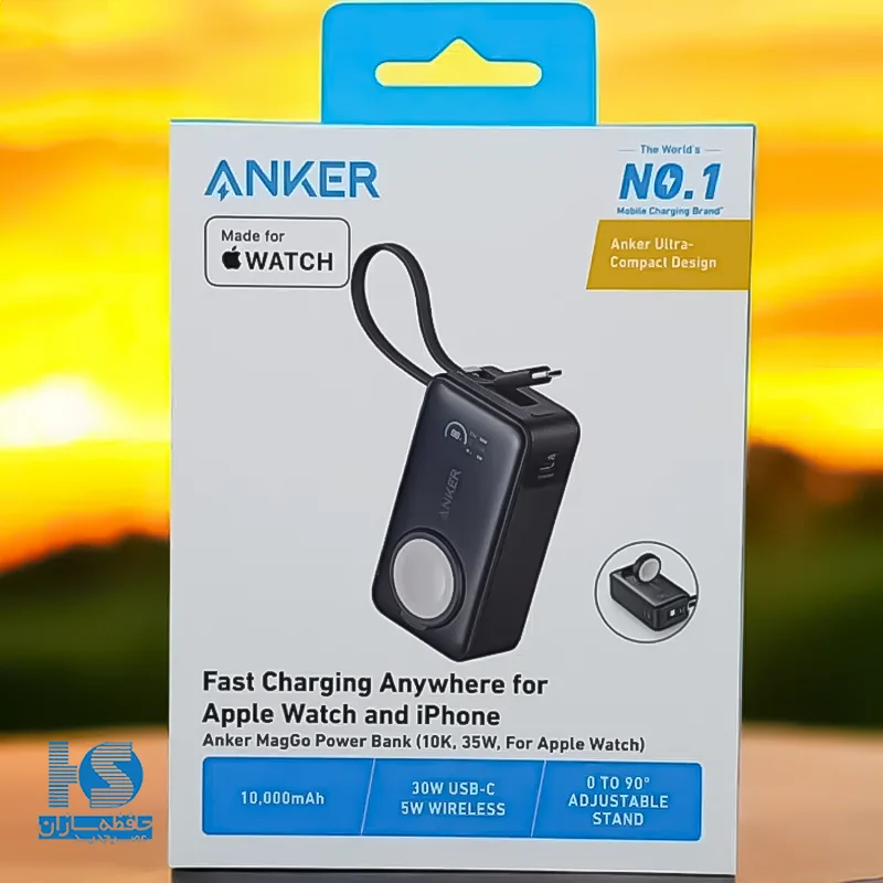 پاوربانک انکر 10000 میلی آمپر 35 وات A1657 مدل Anker MagGo