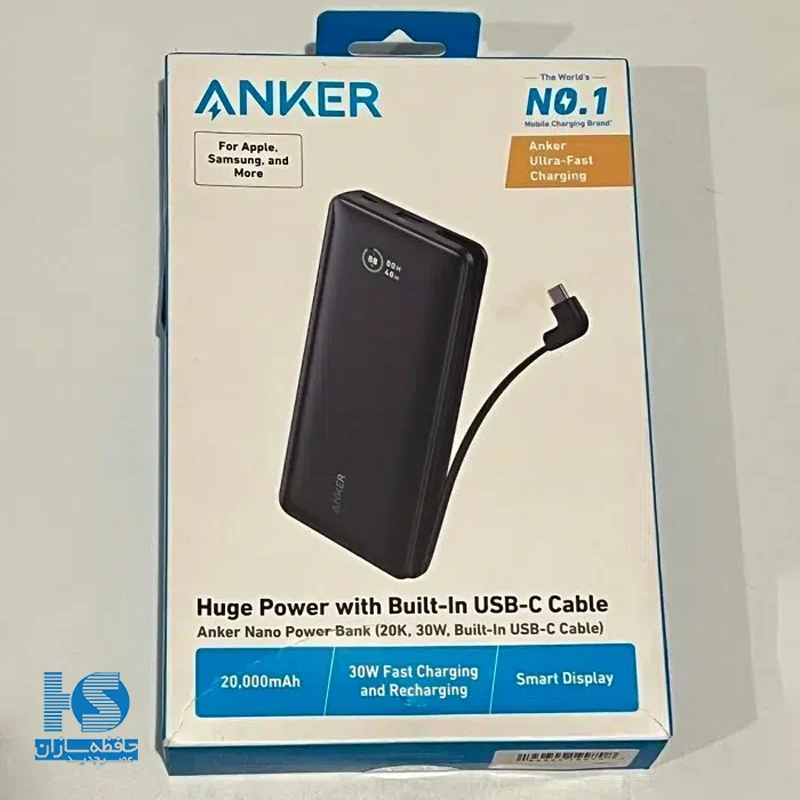 پاوربانک انکر 20000 میلی آمپر 30 وات مدل Anker Nano A1387