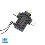OTG پرودو CBL025 تبدیل ورودی USB به خروجی میکرو و لایتنینگ و تایپ سی