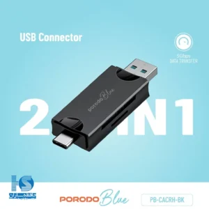 رم ریدر پرودو PB-CACRH-BK مدل Porodo Blue Dual Connector