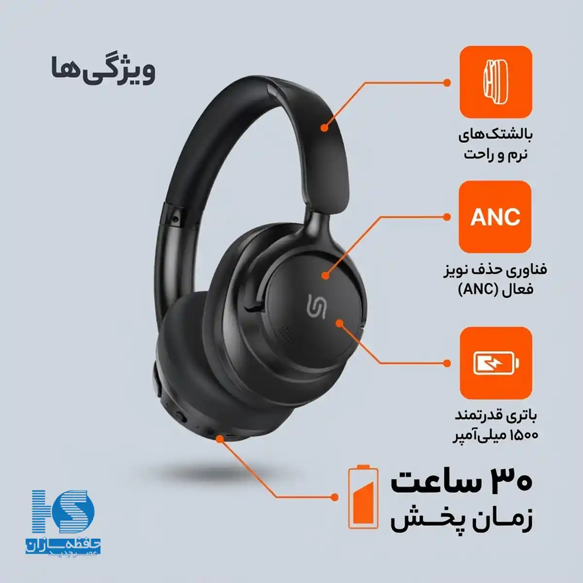 هدفون بی‌سیم پرودو Soundtec مدل Zen ANC