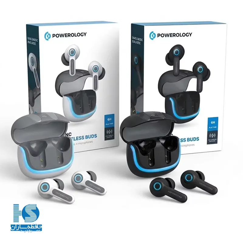هندزفری بلوتوثی پاورولوژی مدل PWLAU005 Quad ENC