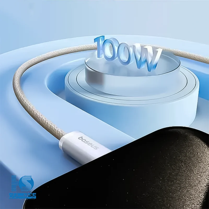 کابل باسئوس USB-C به USB-C کابل شارژ Dynamic 3 بیسوس 100 وات 1 متر