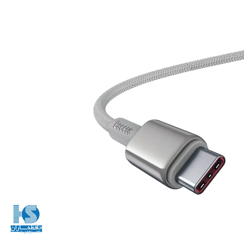 کابل بیسوس تایپ سی به تایپ سی مدل Tungsten Gold کابل شارژ باسئوس 100 وات