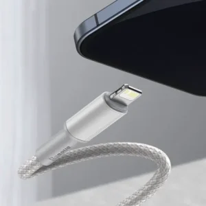 کابل بیسوس تایپ سی به لایتنینگ 20 وات 2 متر Baseus High Density Braided