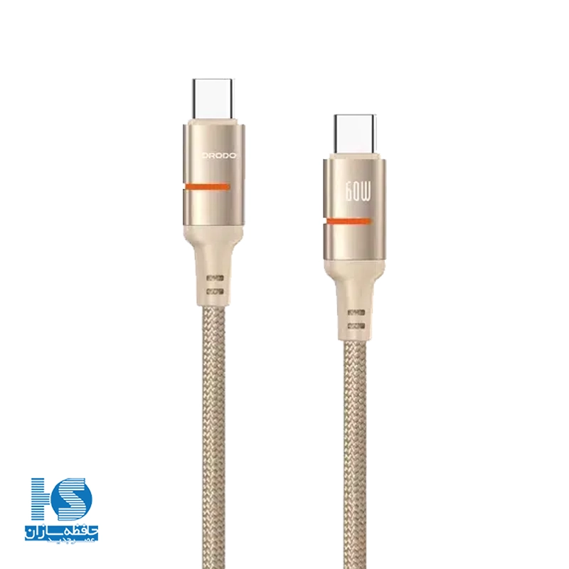 کابل تایپ سی به تایپ سی پرودو طول ۱.۲ متر 60 وات CBL030