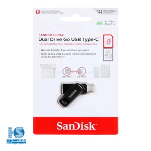 فلش مموری سن دیسک مدل Ultra Dual Drive Go USB Type-C ظرفیت 128 گیگ
