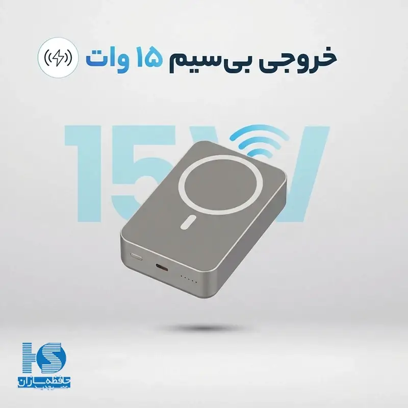 پاوربانک 20000 میلی آمپر پاورولوژی 15 وات مدل Magsafe aluminum