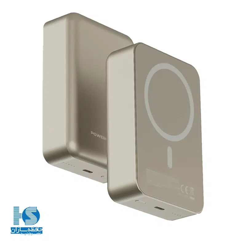 پاوربانک 20000 میلی آمپر پاورولوژی 15 وات مدل Magsafe aluminum