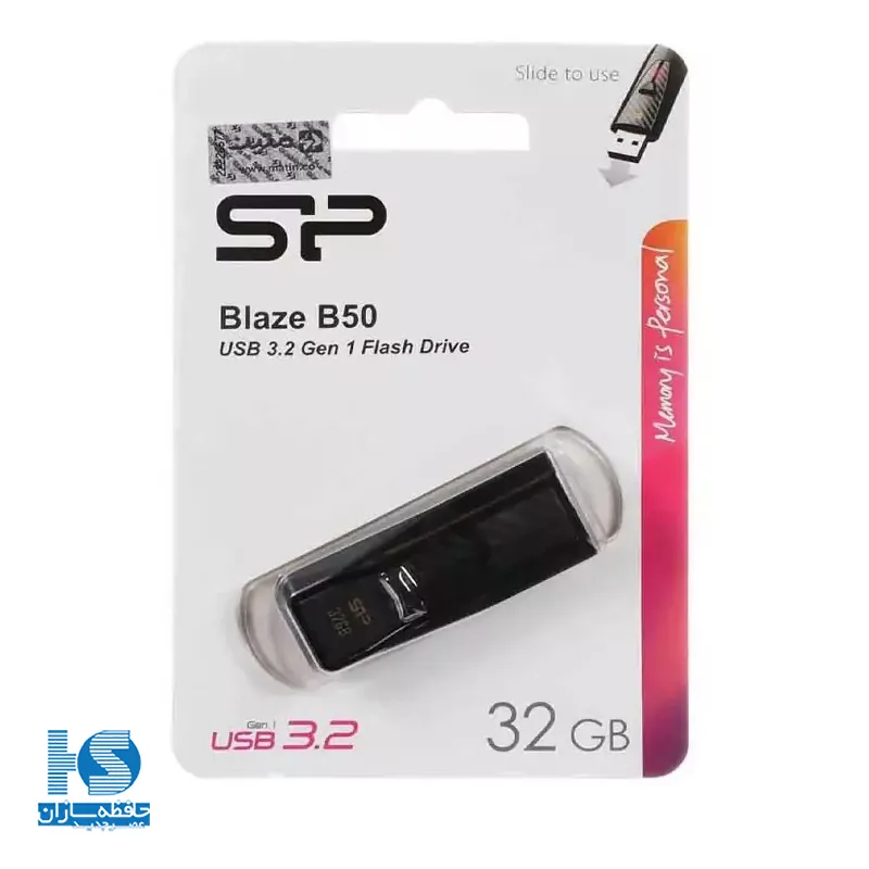 فلش مموری سیلیکون پاور مدل 0.Blaze B50 USB 3 ظرفیت 32 گیگابایت