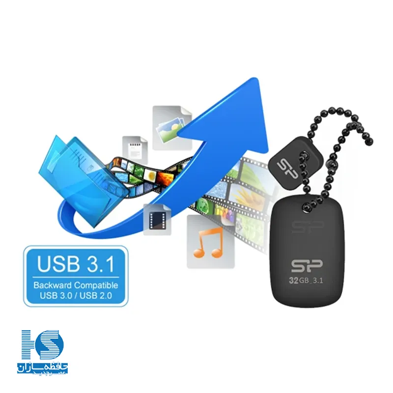 فلش مموری سیلیکون پاور مدل Jewel J07 ظرفیت 32 گیگابایت