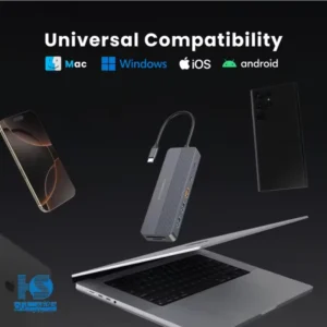 هاب USB-C پاورولوجی 12 پورت مدل PWYSTC8721