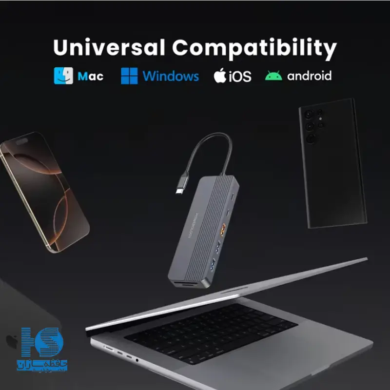 هاب USB-C پاورولوجی 12 پورت مدل PWYSTC8721